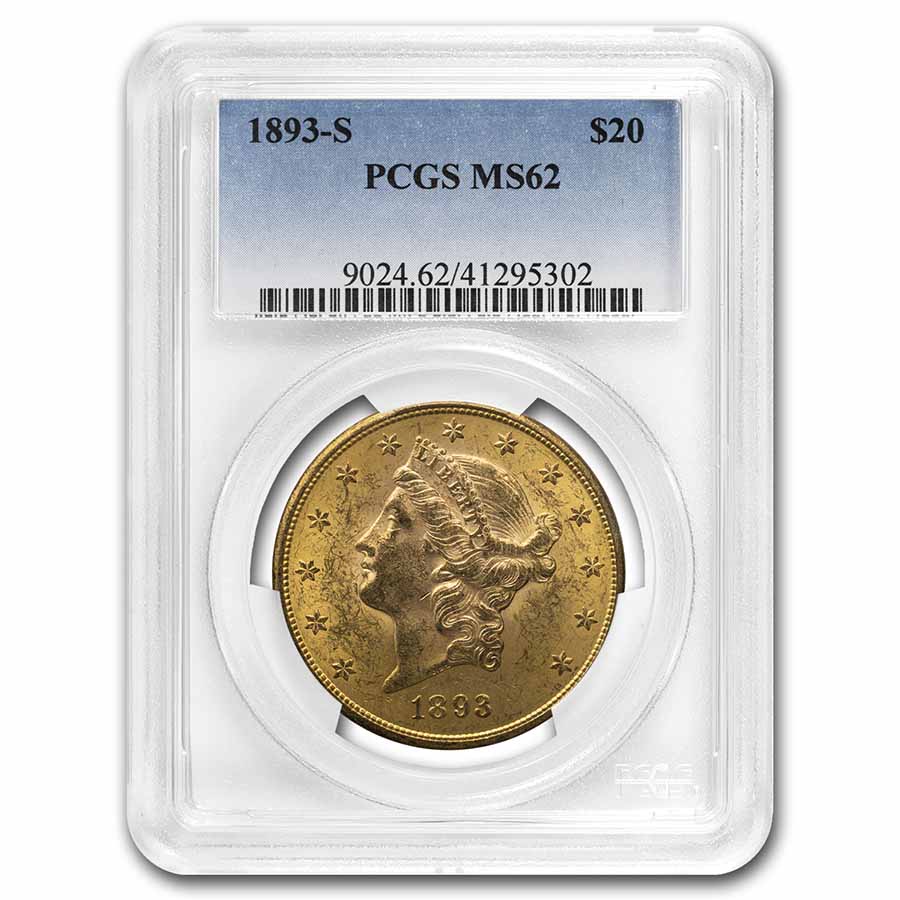 Buy 1893-S $20 Liberty Gold Double Eagle MS-62 PCGS - Click Image to Close
