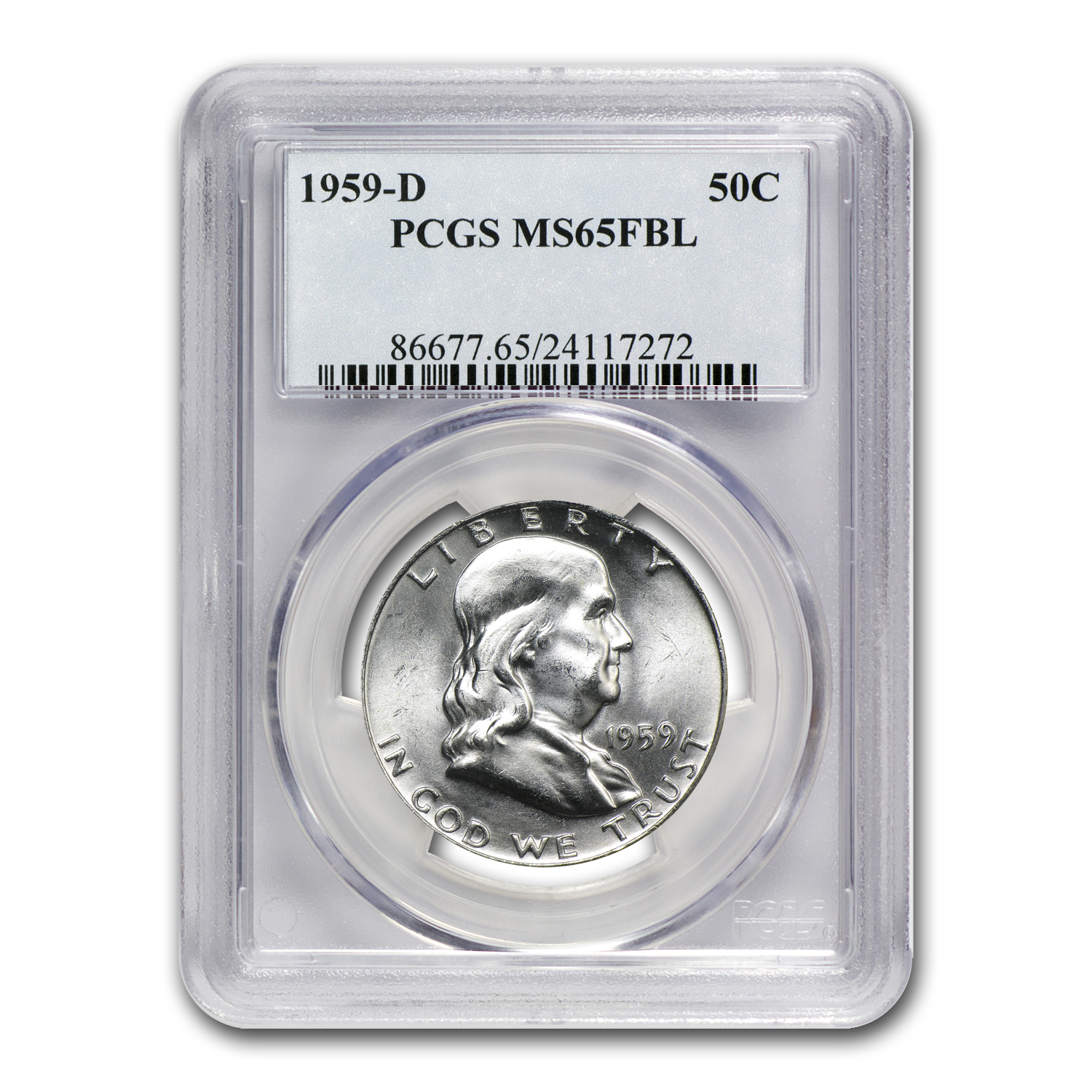 Buy 1959-D Franklin Half Dollar MS-65 PCGS (FBL)