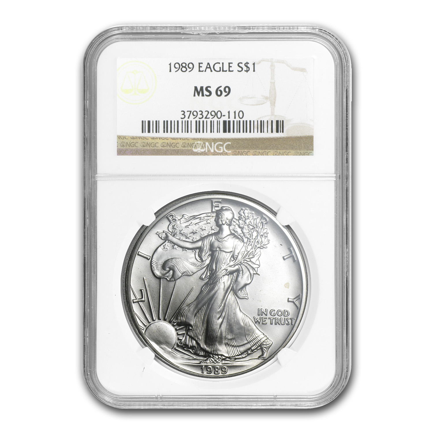 Buy 1989 American Silver Eagle MS-69 NGC