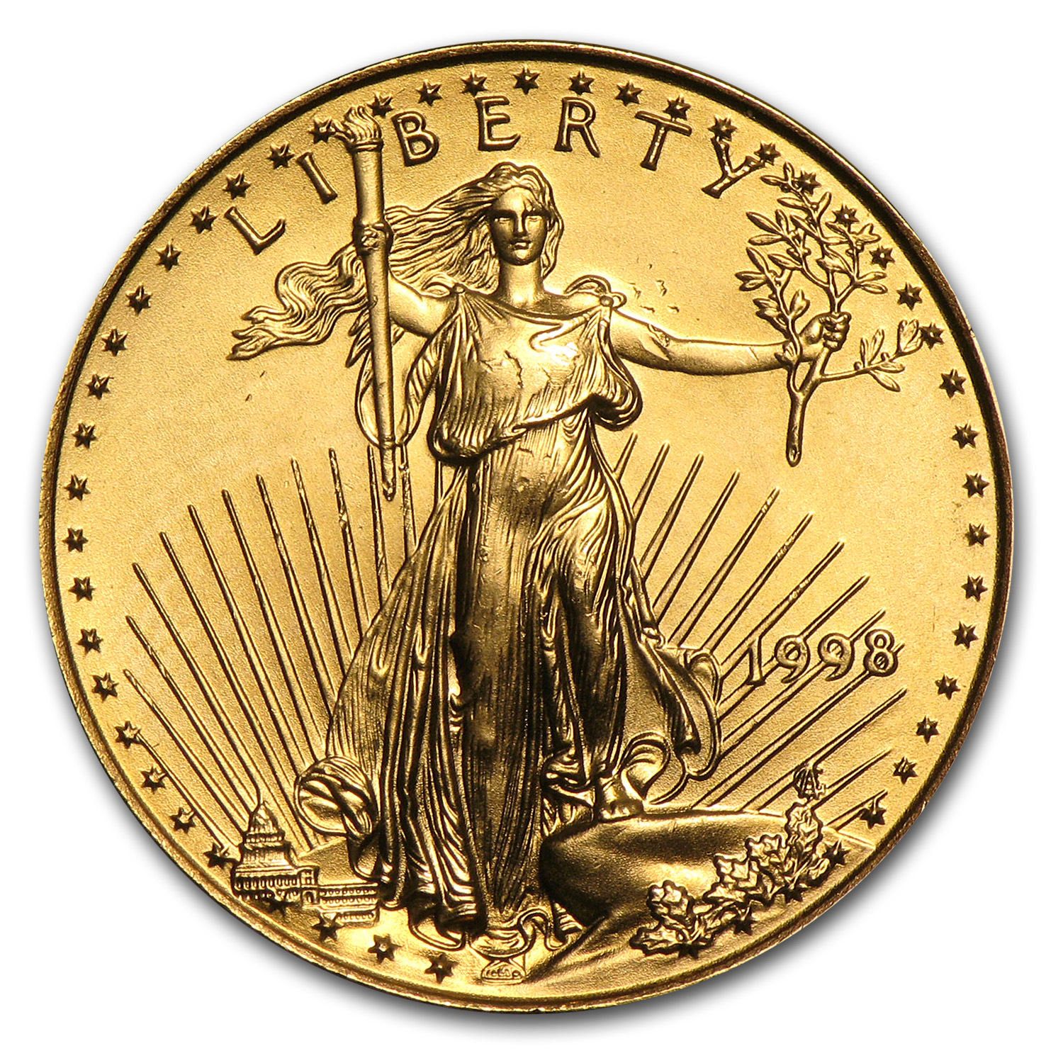 Buy 1998 1/4 oz American Gold Eagle BU - Click Image to Close