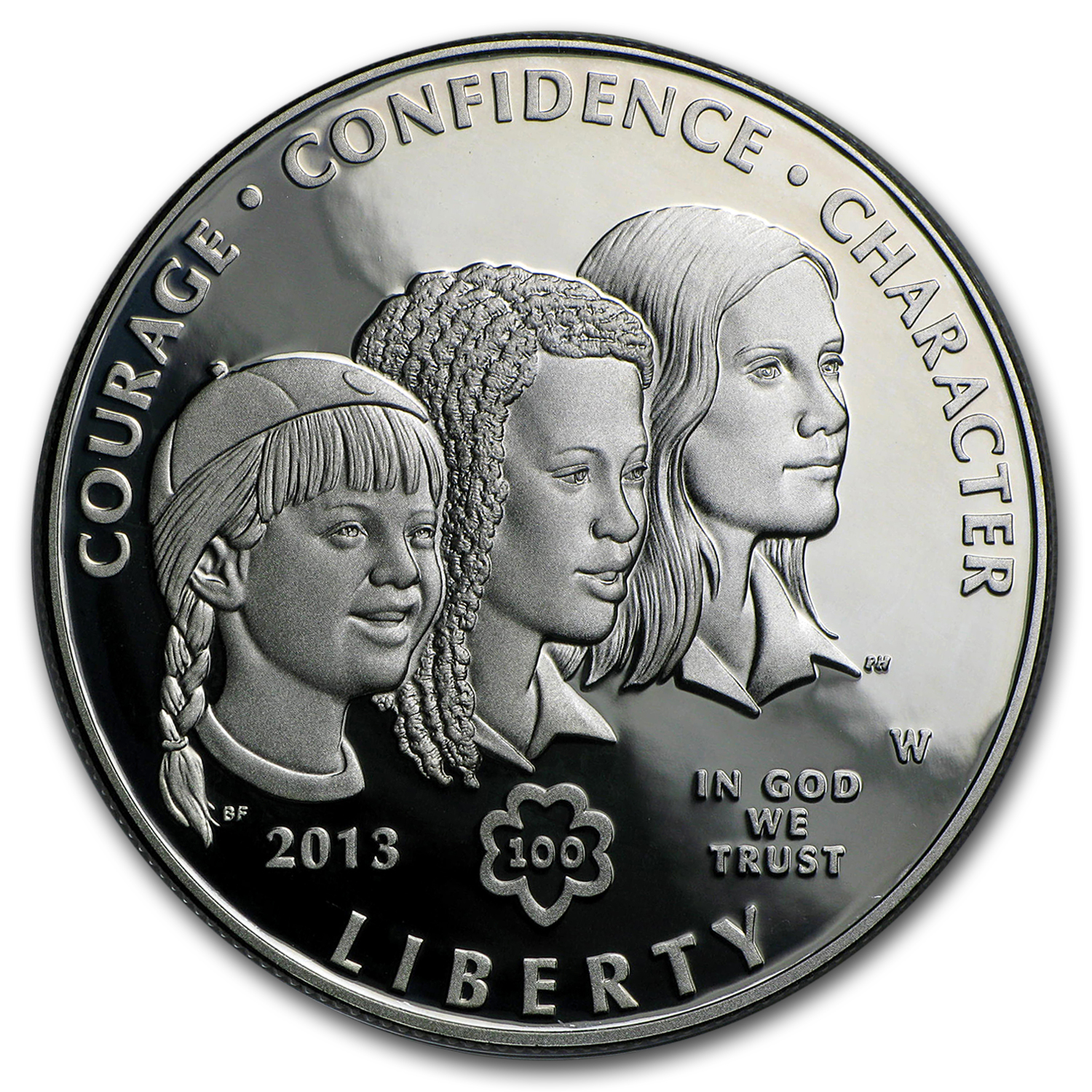 Buy 2013-W Girl Scouts $1 Silver Commem Proof (w/Box & COA) - Click Image to Close