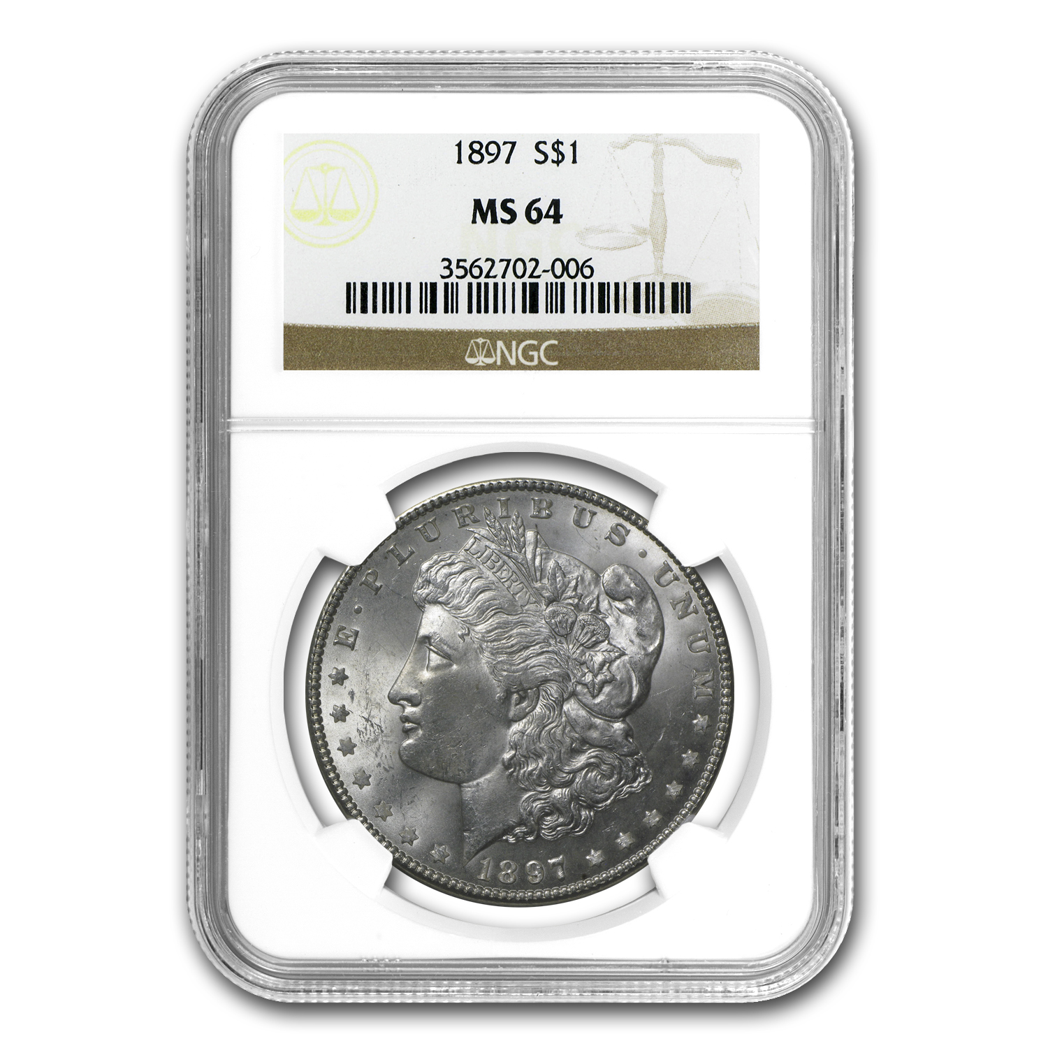 Buy 1897 Morgan Dollar MS-64 NGC - Click Image to Close