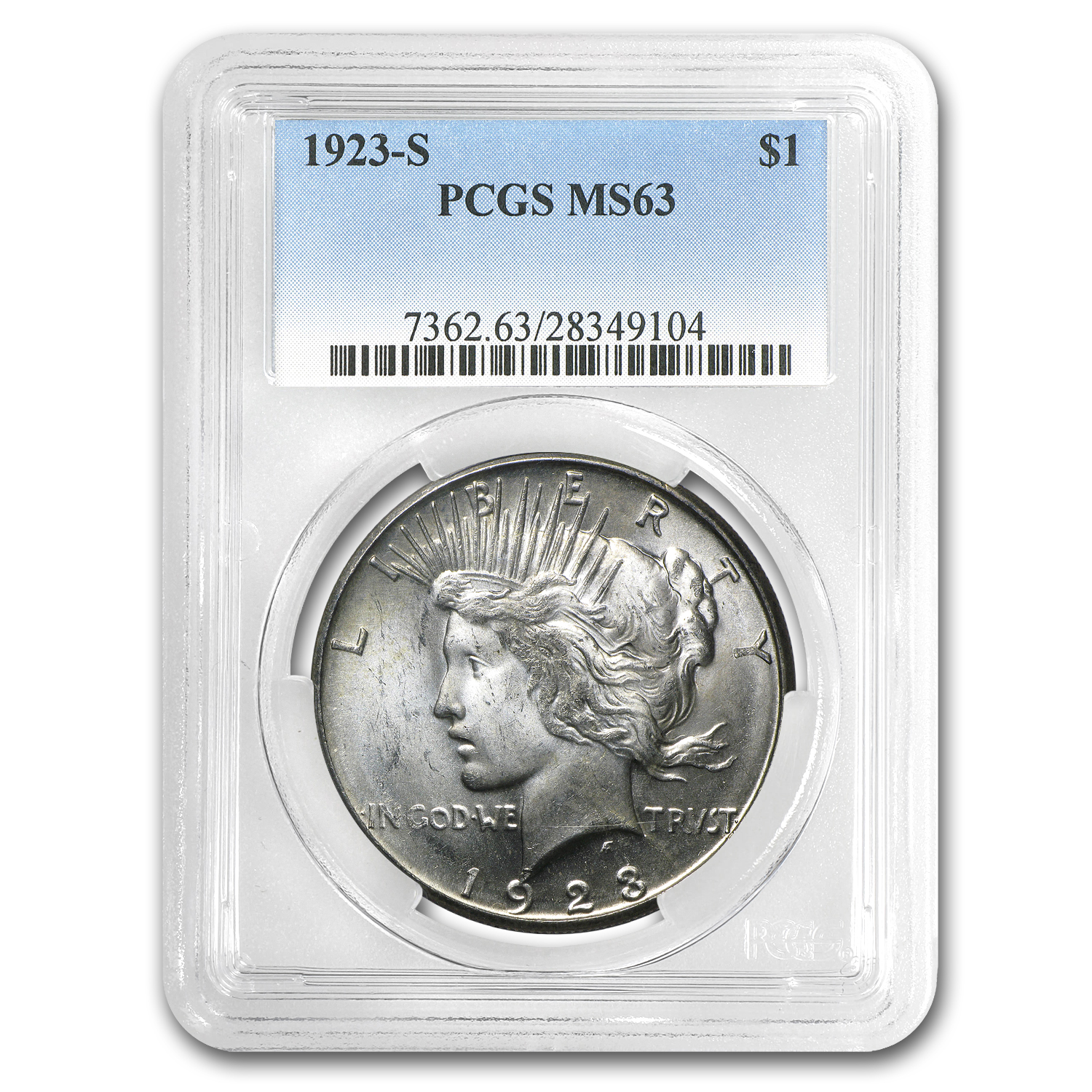 Buy 1923-S Peace Dollar MS-63 PCGS - Click Image to Close