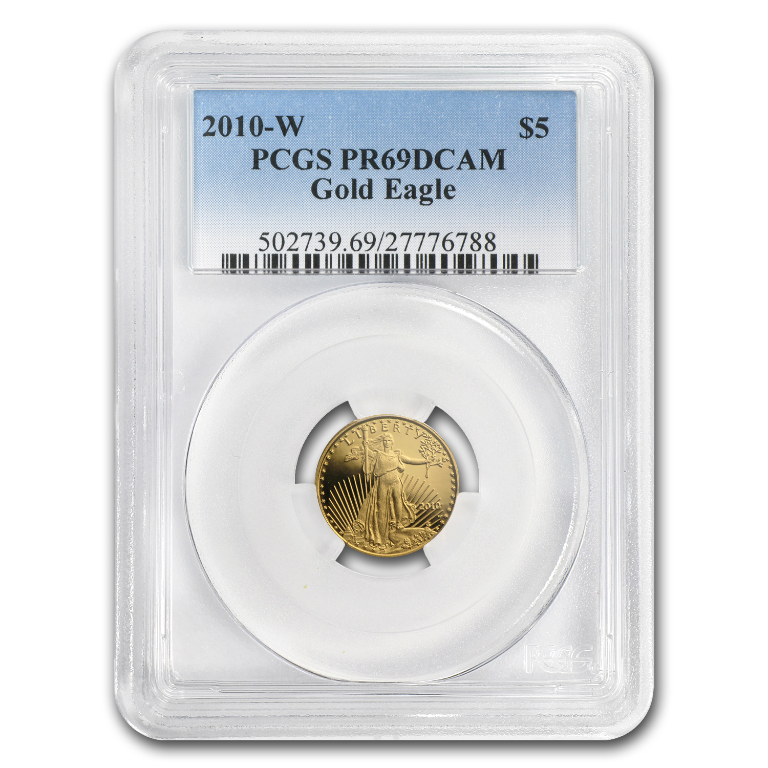 Buy 2010-W 1/10 oz Proof American Gold Eagle PR-69 DCAM PCGS - Click Image to Close