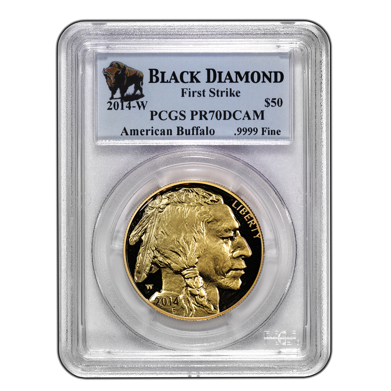 Buy 2014-W 1 oz Proof Gold Buffalo PR-70 PCGS (FS, Black Diamond) - Click Image to Close