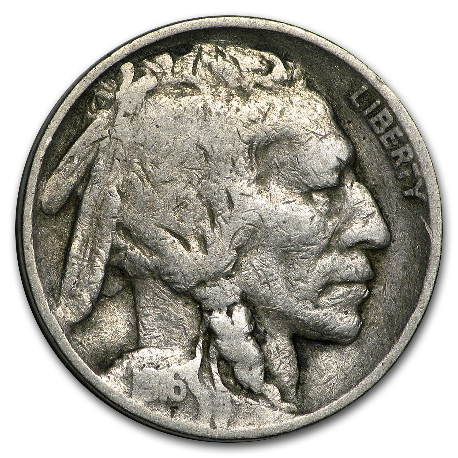 Buy 1916 Buffalo Nickel Good/VG - Click Image to Close