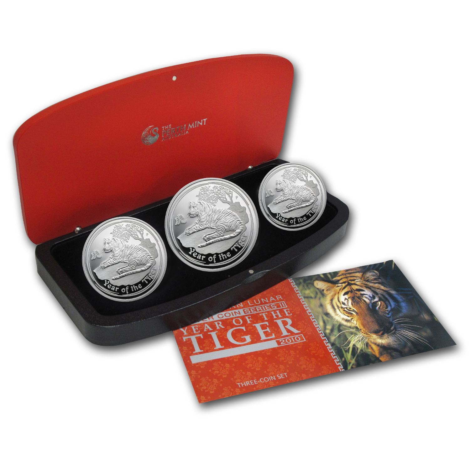 Buy 2010 Australia 3-Coin Silver Year of the Tiger Proof Set - Click Image to Close