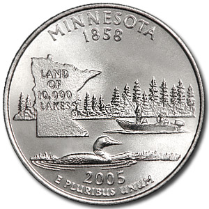 Buy 2005-P Minnesota State Quarter BU - Click Image to Close