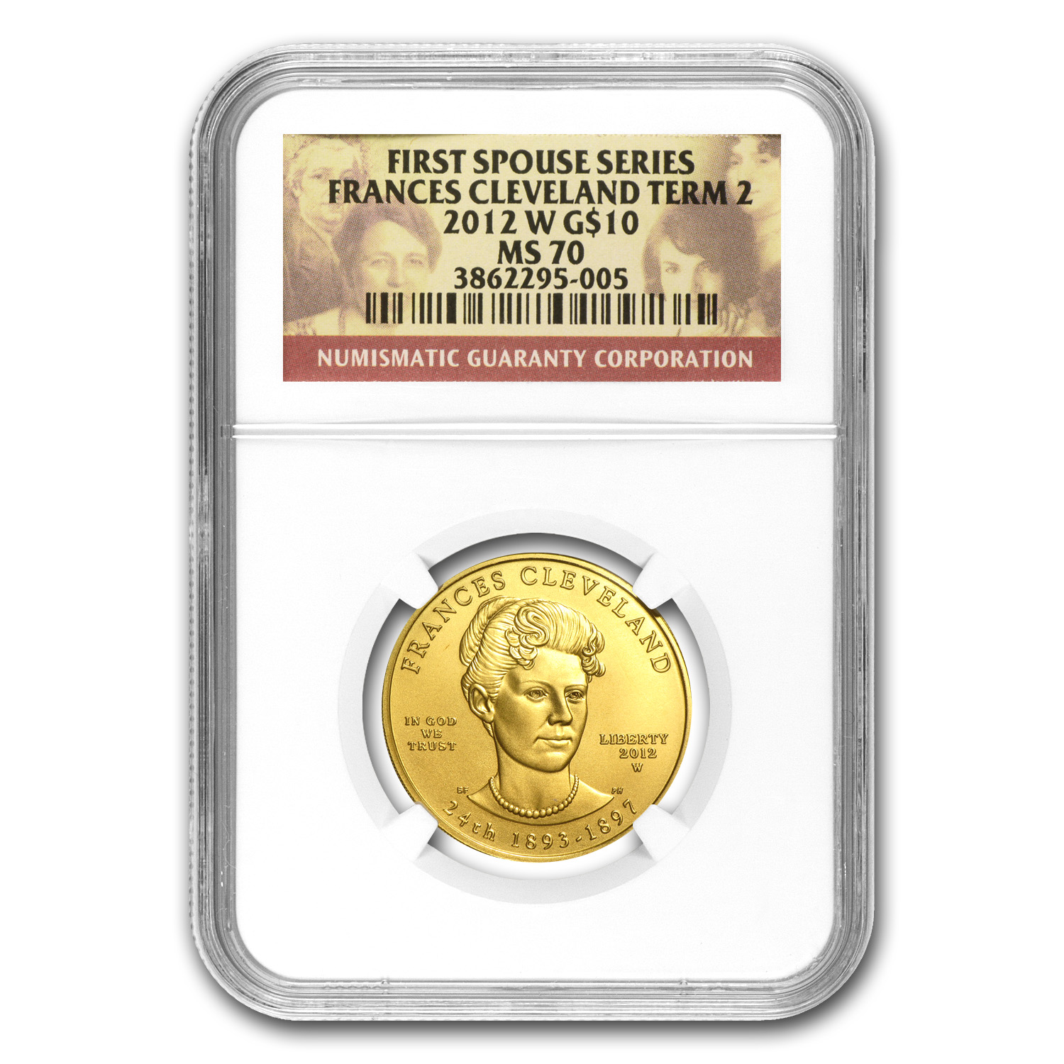 Buy 2012-W 1/2 oz Gold Frances Cleveland 2nd Term MS-70 NGC - Click Image to Close
