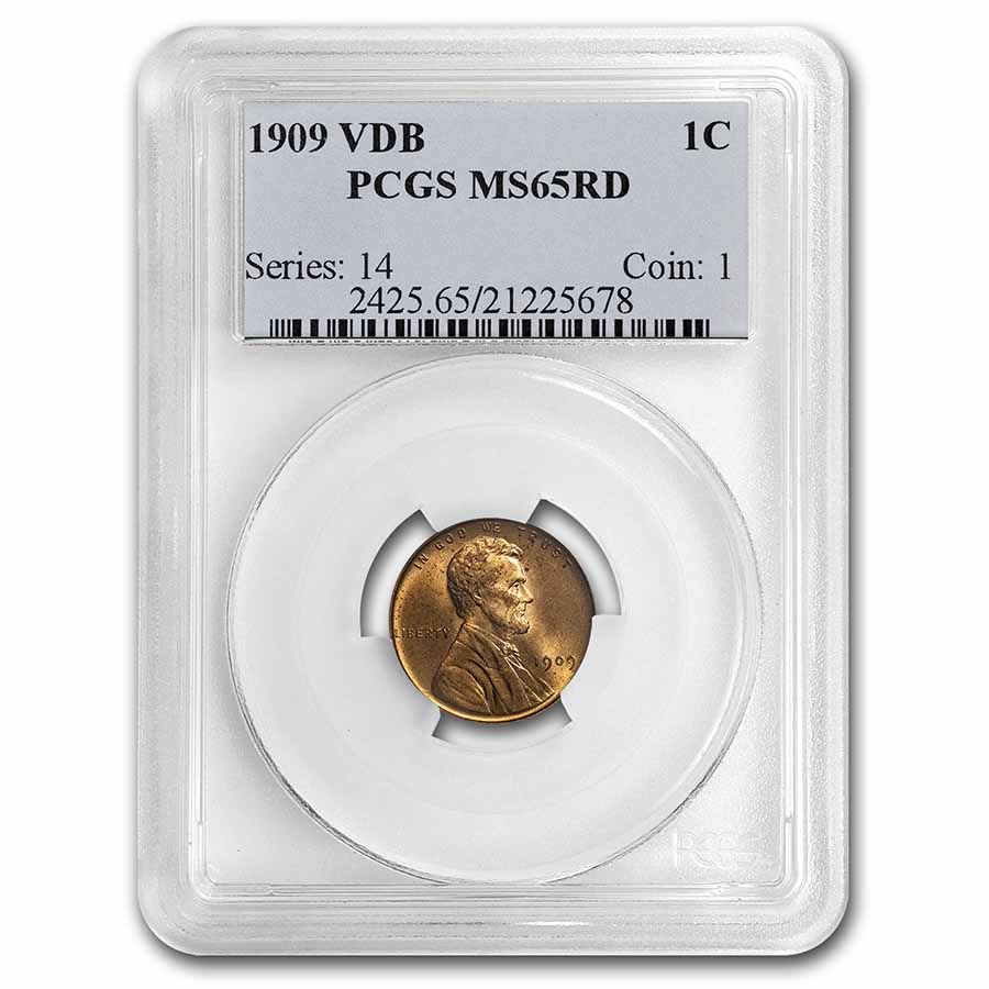 Buy 1909 VDB Lincoln Cent MS-65 PCGS (Red) - Click Image to Close