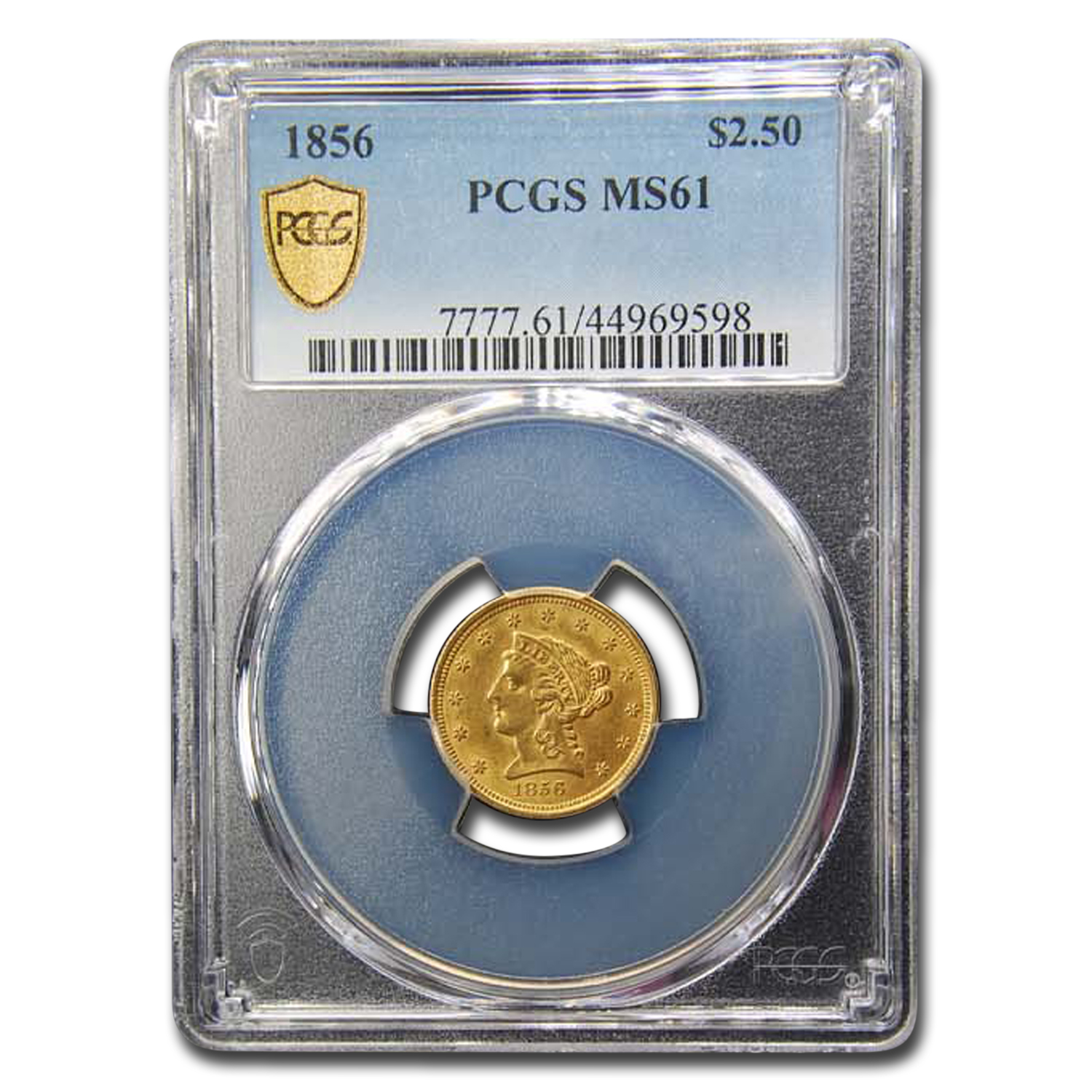 Buy 1856 $2.50 Liberty Gold Quarter Eagle MS-61 PCGS
