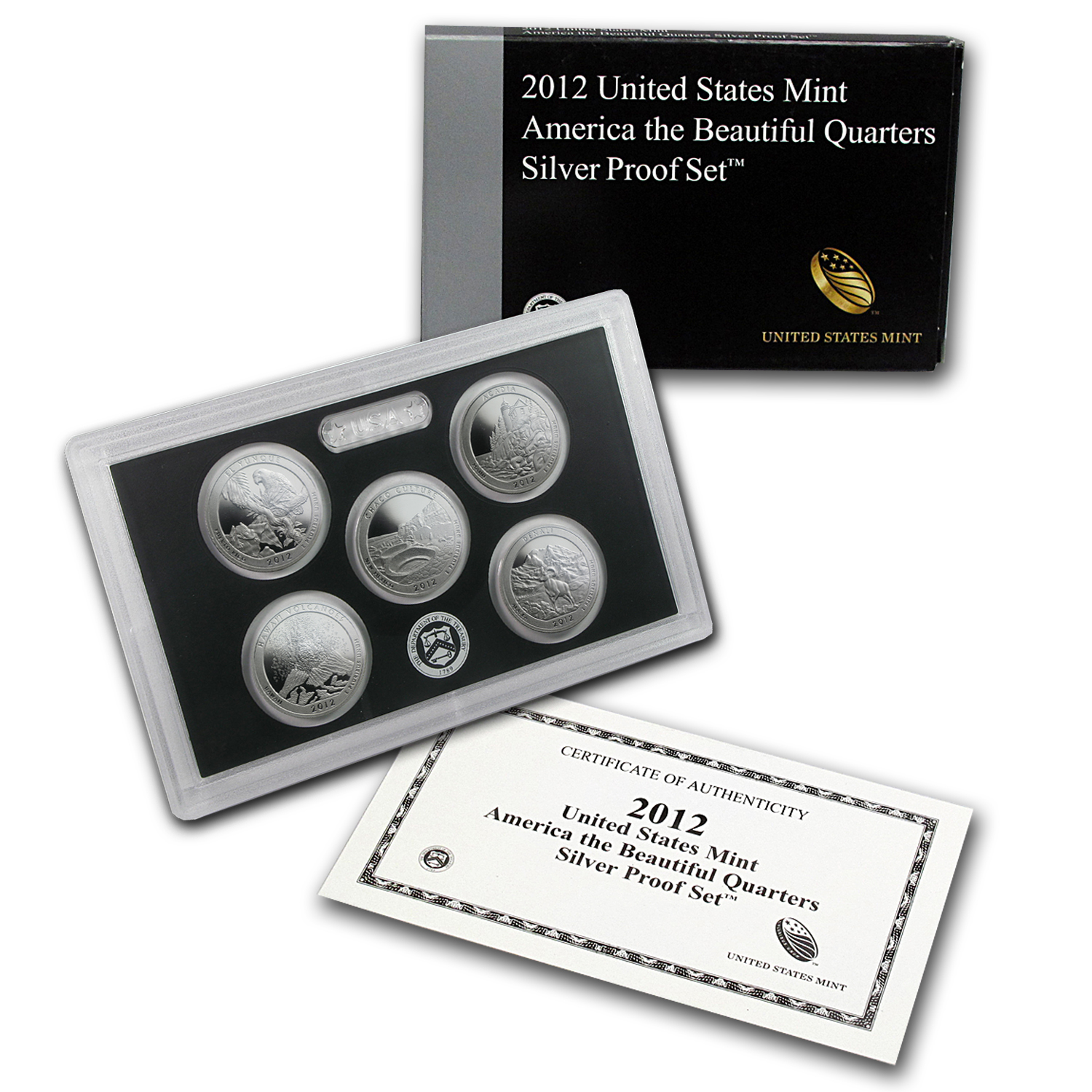 Buy 2012 America the Beautiful Quarters Silver Proof Set