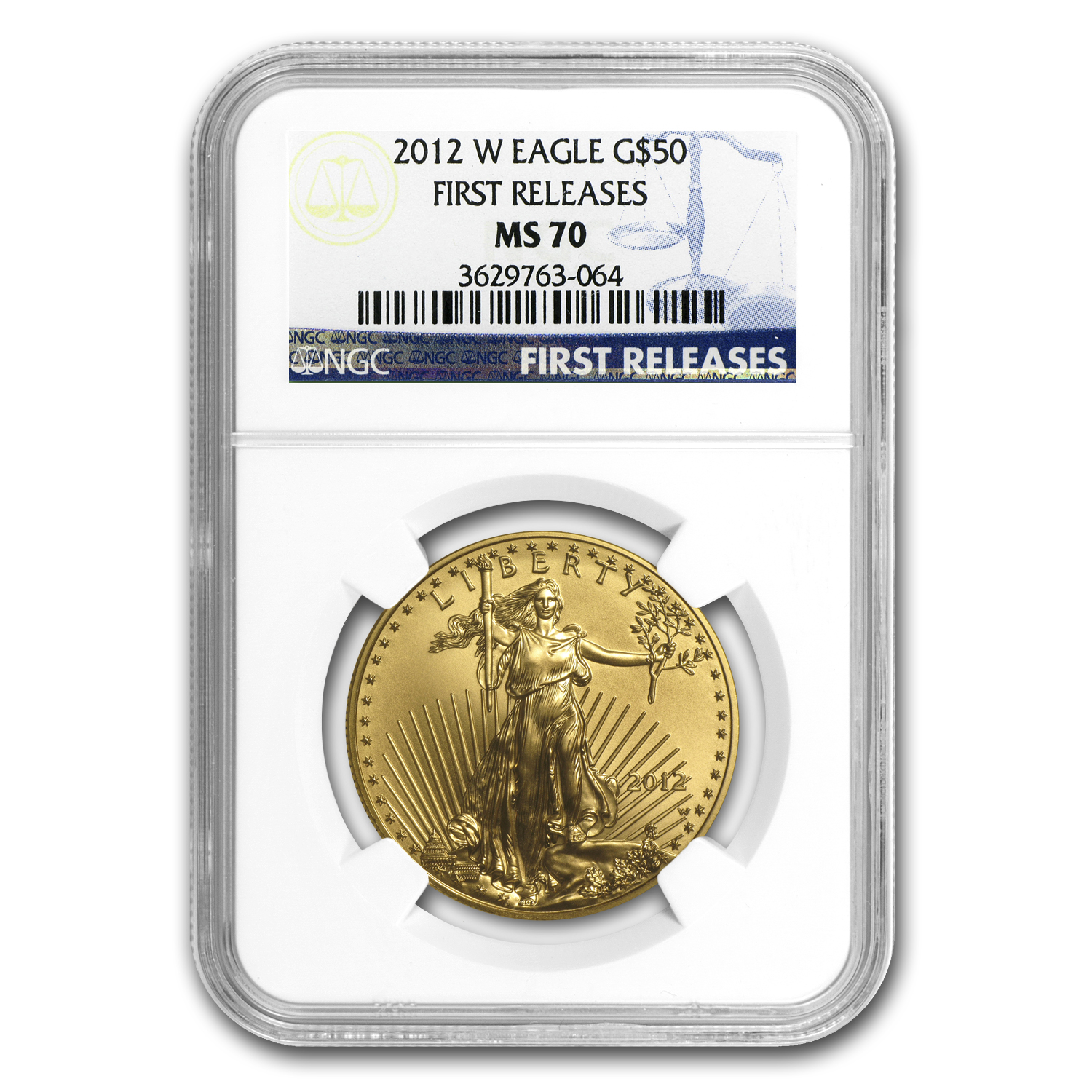 Buy 2012-W 1 oz Burnished Gold Eagle MS-70 NGC (FR) - Click Image to Close