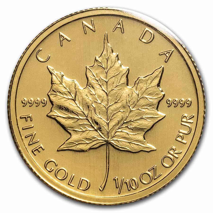 Buy 1997 Canada 1/10 oz Gold Maple Leaf BU - Click Image to Close