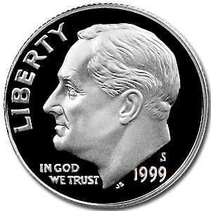 Buy 1999-S Silver Roosevelt Dime Gem Proof - Click Image to Close