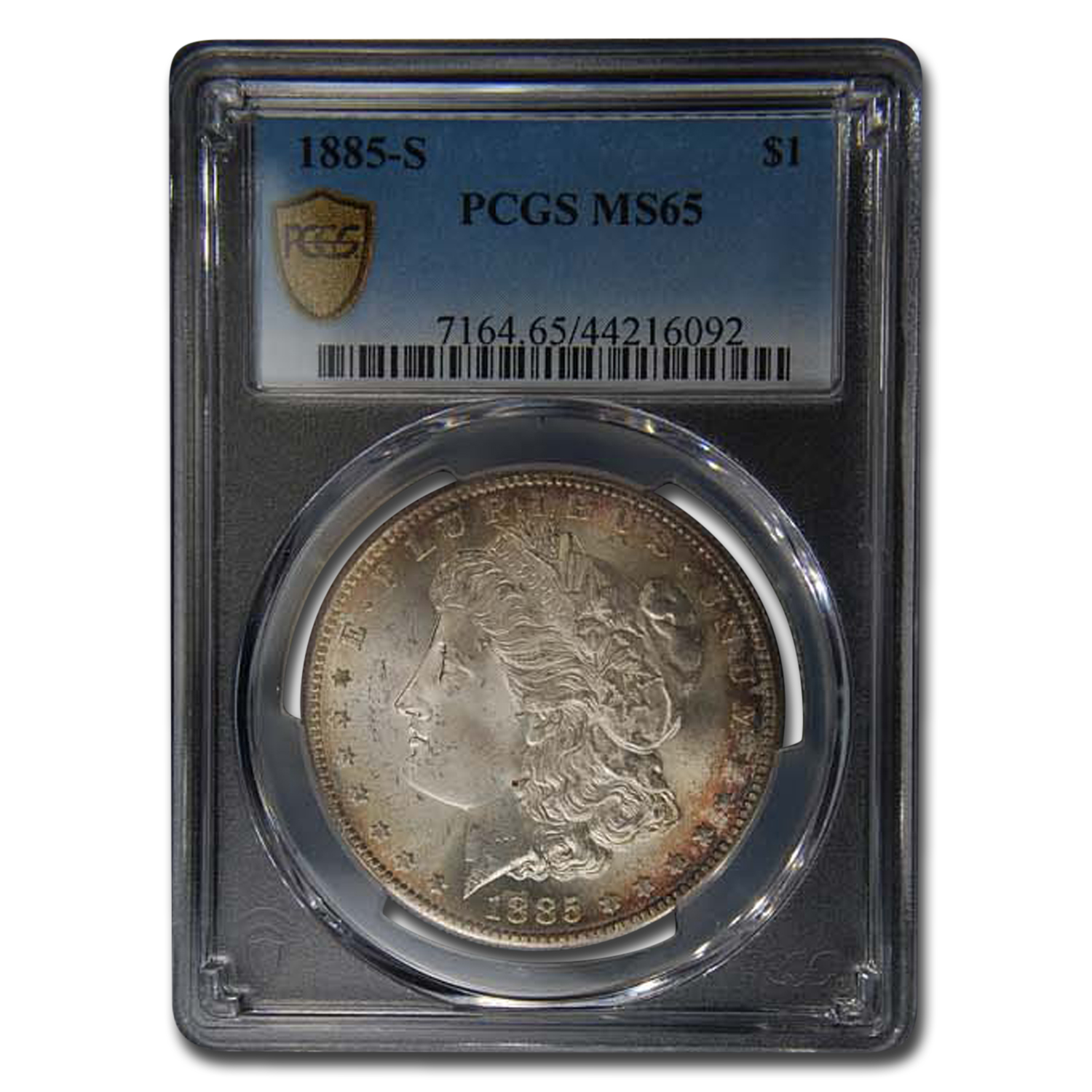 Buy 1885-S Morgan Dollar MS-65 PCGS (Toned) - Click Image to Close