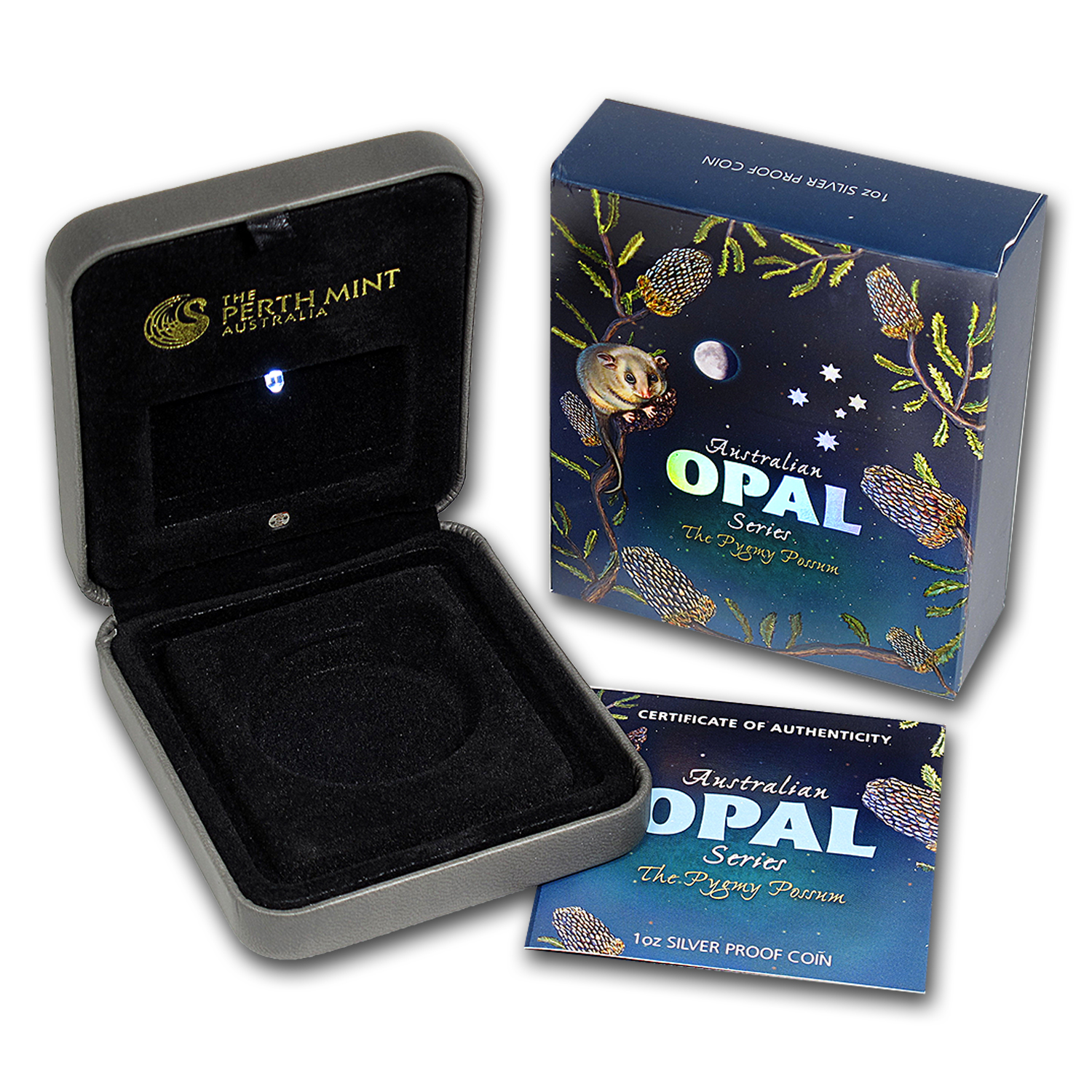 Buy OGP Box & COA - 2013 Perth Pygmy Possum 1 oz Silver Coin (Opal)