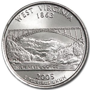 Buy 2005-D West Virginia State Quarter BU - Click Image to Close