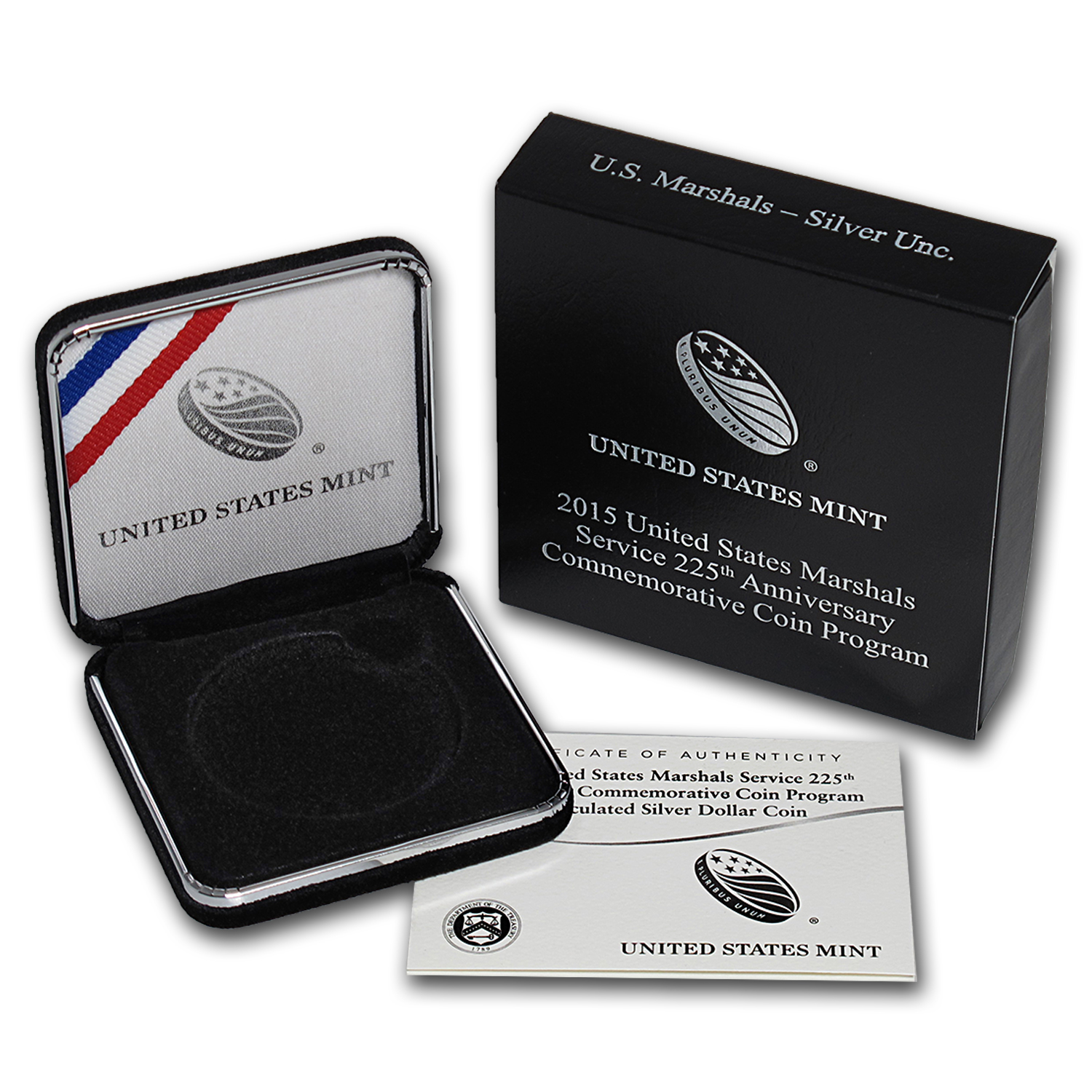 Buy OGP Box & COA - 2015 U.S. Mint U.S. Marshals Silver Unc. Coin - Click Image to Close