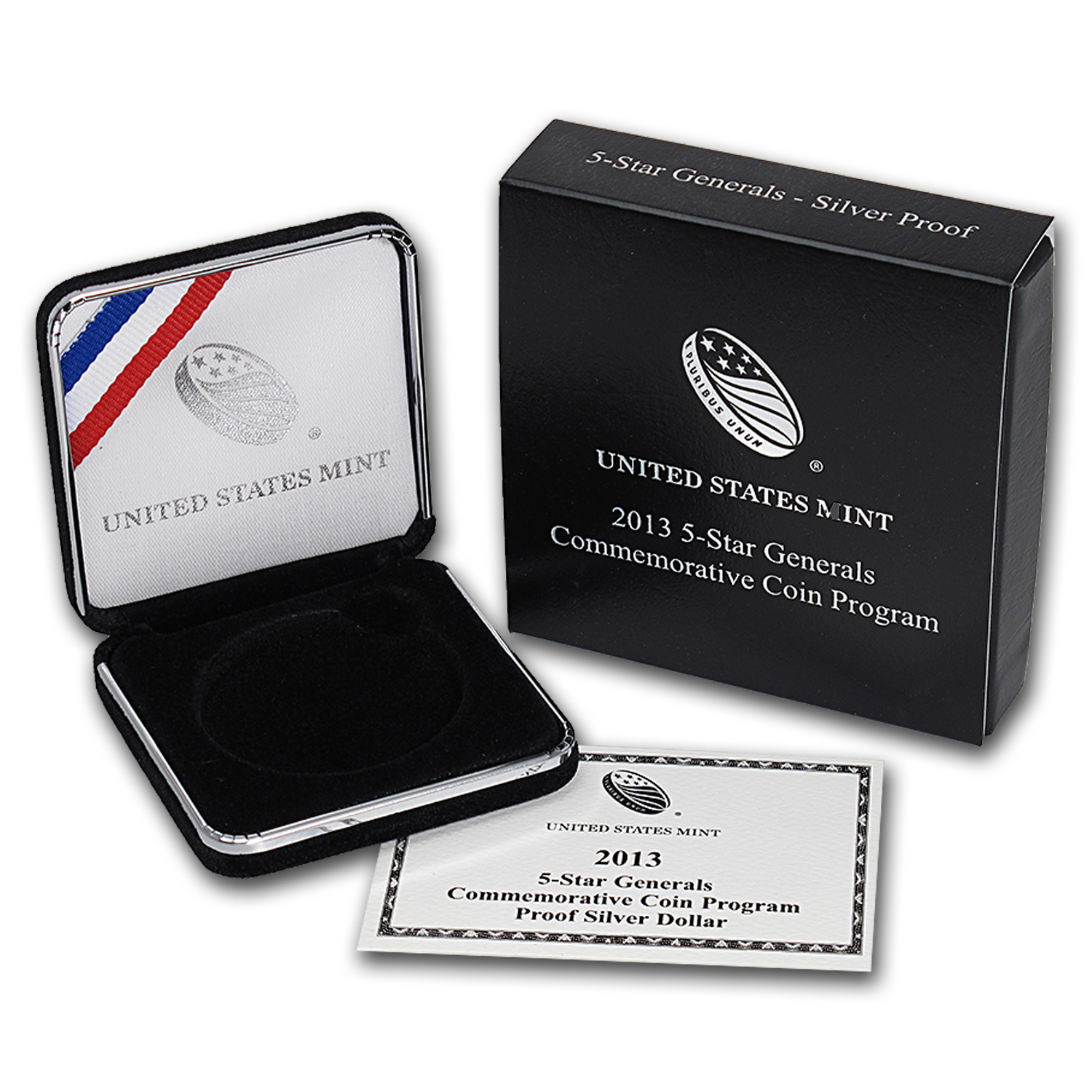 Buy OGP Box & COA - 2013 U.S. Mint 5 Star General Silver Proof Coin - Click Image to Close