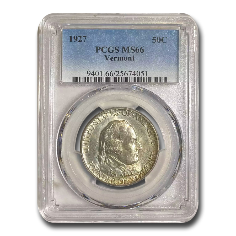 Buy 1927 Vermont Sesquicentennial Half Dollar MS-66 PCGS - Click Image to Close