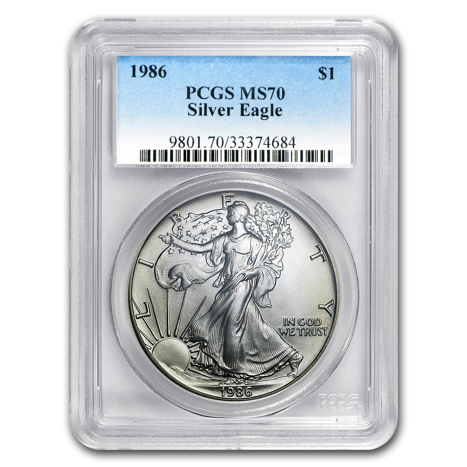 Buy 1986 American Silver Eagle MS-70 PCGS - Click Image to Close