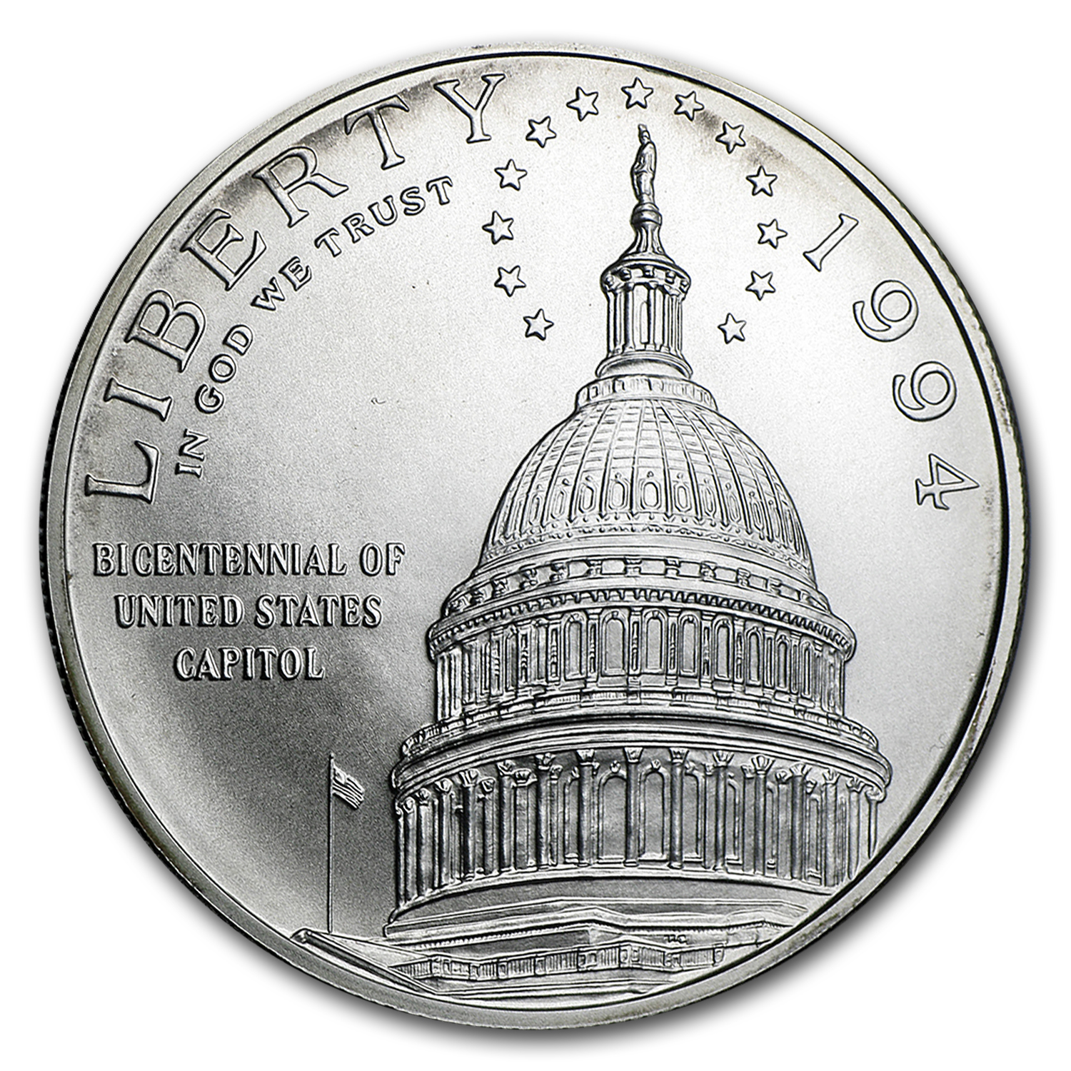 Buy 1994-D Capitol $1 Silver Commem BU (Capsule Only) - Click Image to Close
