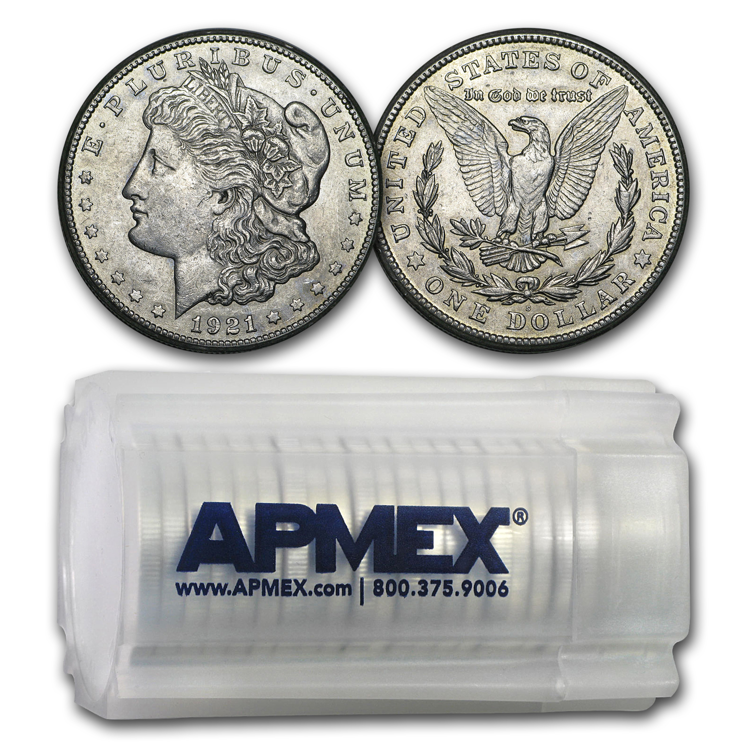 Buy 1921-S Morgan Dollar AU (20 Count Roll) - Click Image to Close