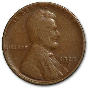 Buy 1925-D Lincoln Cent Good/VG - Click Image to Close