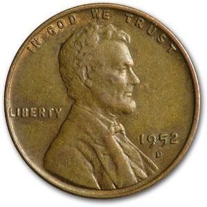 Buy 1952-D Lincoln Cent Fine+ - Click Image to Close