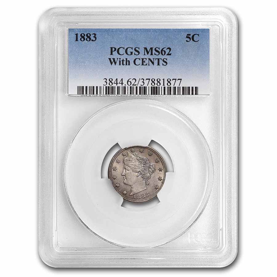 Buy 1883 Liberty Head V Nickel w/Cents MS-63 PCGS - Click Image to Close