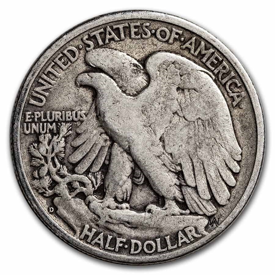 1944-D Walking Liberty Half Dollar Fine/VF