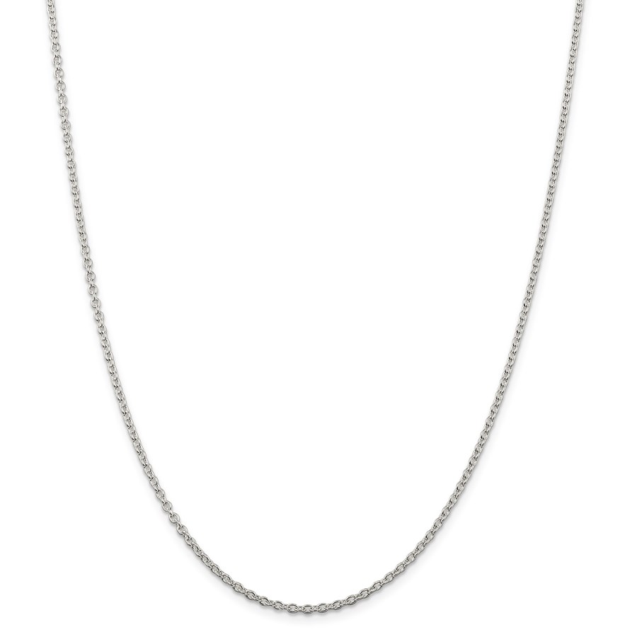 Sterling Silver 2.25 mm Cable Chain - 20 in.