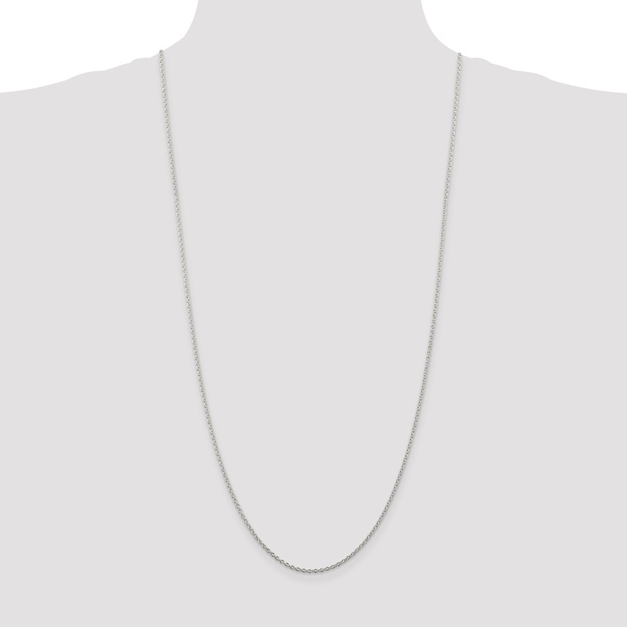 Sterling Silver 1.95 mm Cable Chain - 30 in.