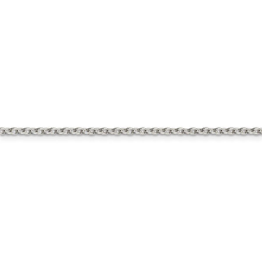 Sterling Silver 2.25 mm Cable Chain - 24 in.
