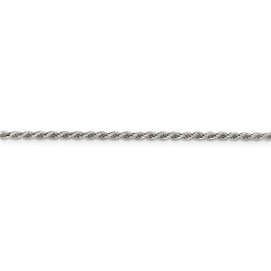 Sterling Silver 1.75 mm Diamond Cut Rope Chain - 22 in.