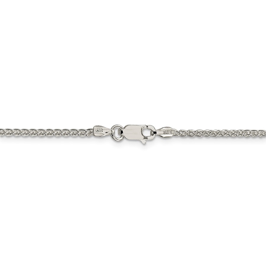 Sterling Silver 1.75 mm Round Spiga Chain - 24 in.