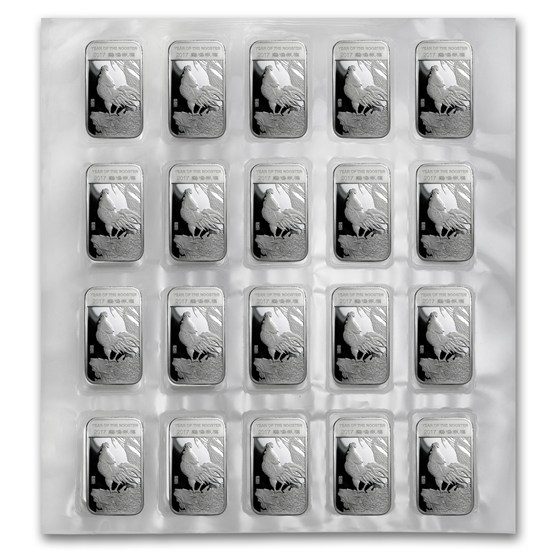1 oz Silver Bar - APMEX (2017 Year of the Rooster)
