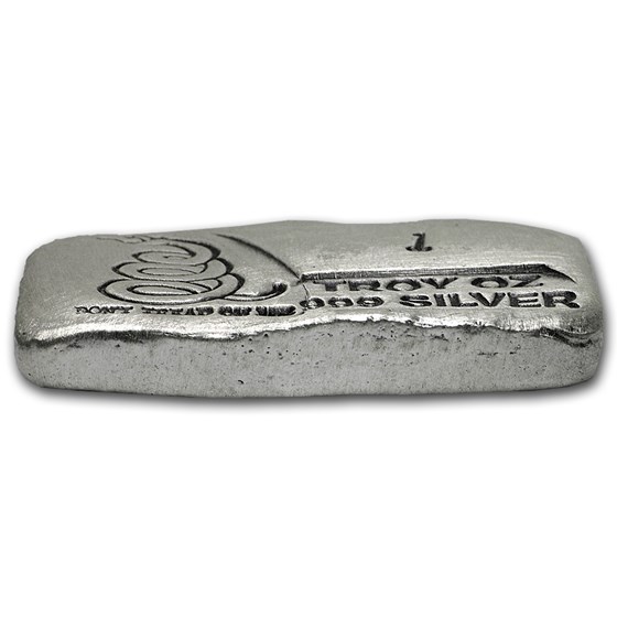 1 oz Hand Poured Silver Bar - Don't Tread On Me