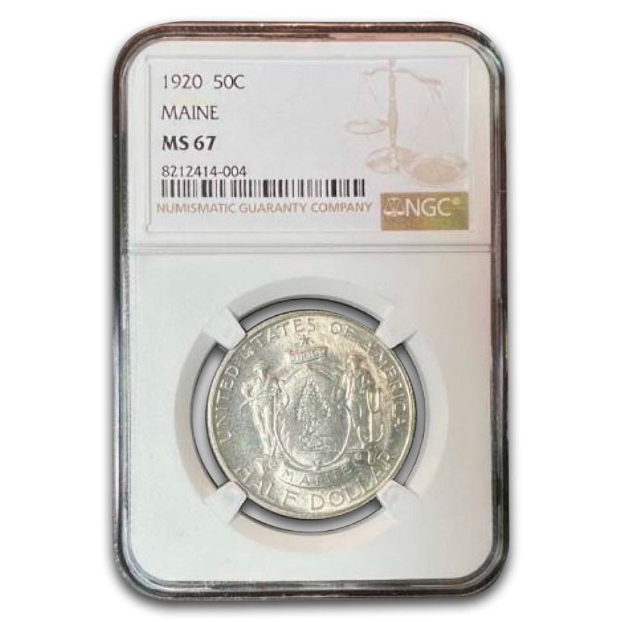 1920 Maine Centennial Half Dollar Commem MS-67 NGC