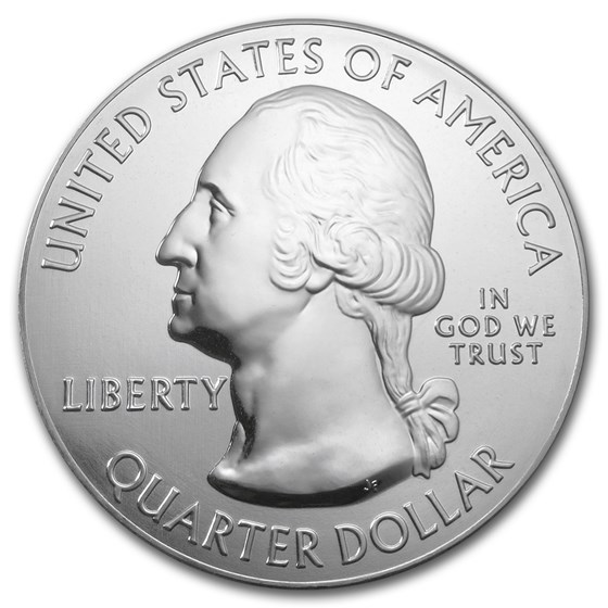 2017 5 oz Silver ATB Effigy Mounds National Monument, Iowa
