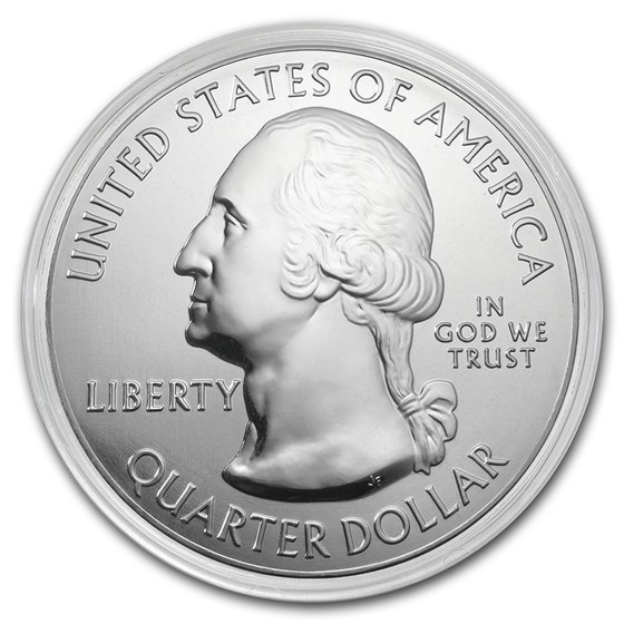 2017 5 oz Silver ATB Effigy Mounds National Monument, Iowa