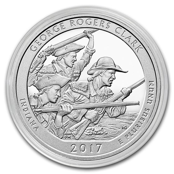 2017 5 oz Silver ATB George Rogers Clark National Park, IN