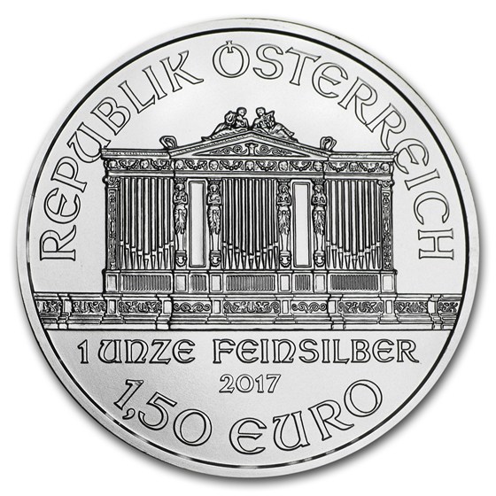 2017 Austria 1 oz Silver Philharmonic BU