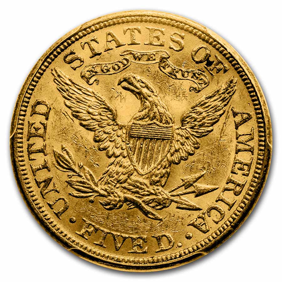 $5 Liberty Gold Half Eagle MS-62 PCGS