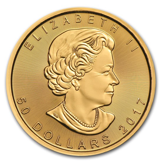 2017 Canada 1 oz Gold Maple Leaf BU