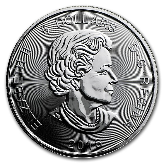 2016 Canada 1 oz Silver Wildlife Cougar (Abrasions, Spotted)