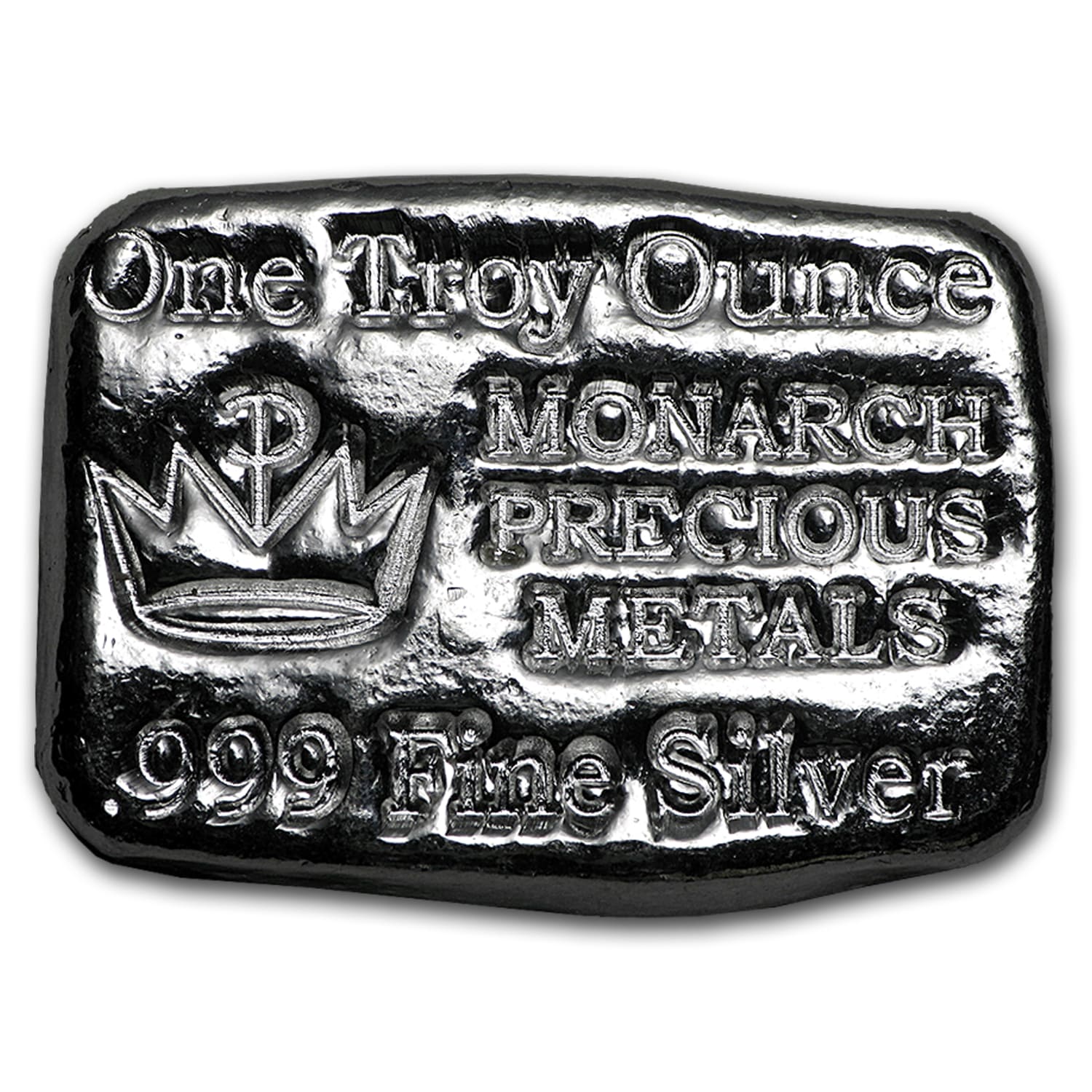 1 oz Hand Poured Silver Bar - MPM