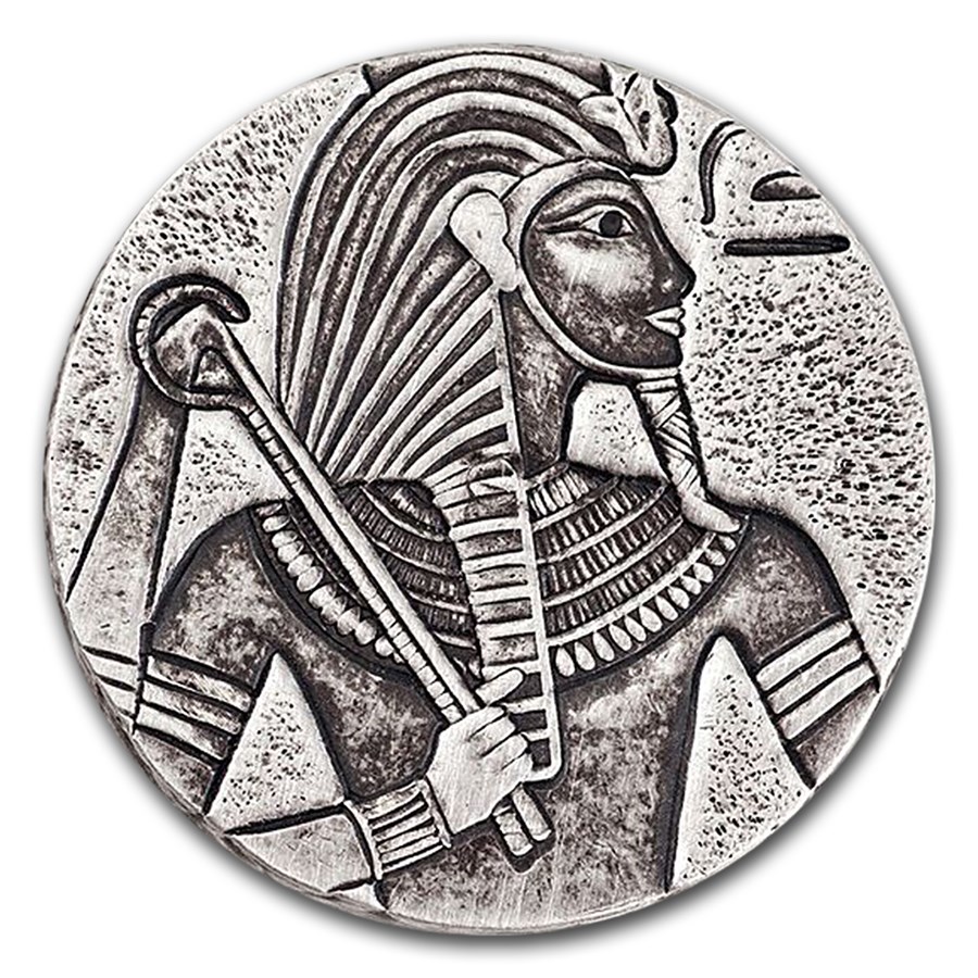 2016 Republic of Chad 5 oz Silver King Tut