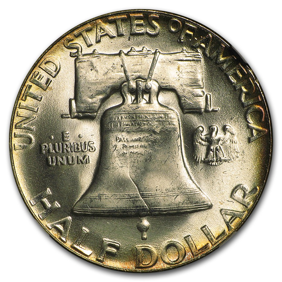 1955 Franklin Half Dollar MS-64 NGC